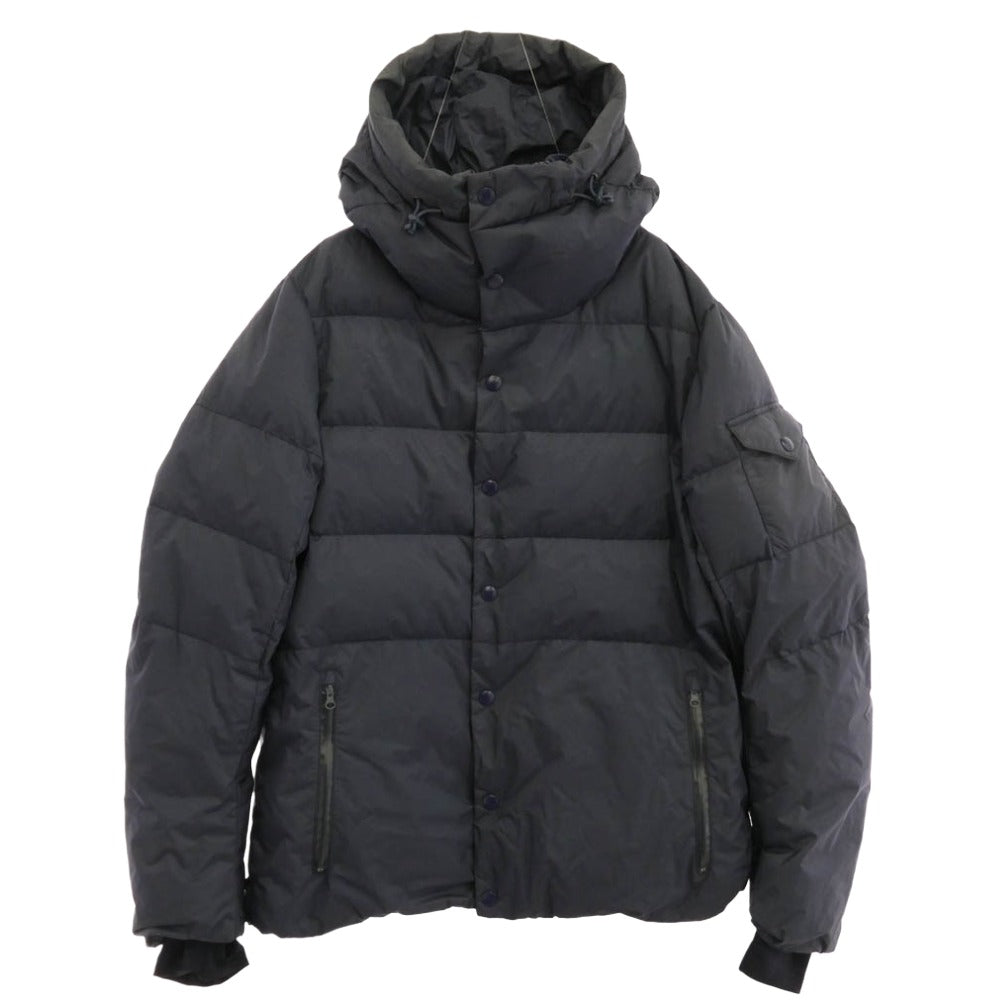 UNITED ARROWS ユナイテッドアローズ 3225-299-2000 × NANGA ナンガ × GLR Standard STD GLR ナイロン フーデッド ダウンジャケット ネイビー系 M【中古】
