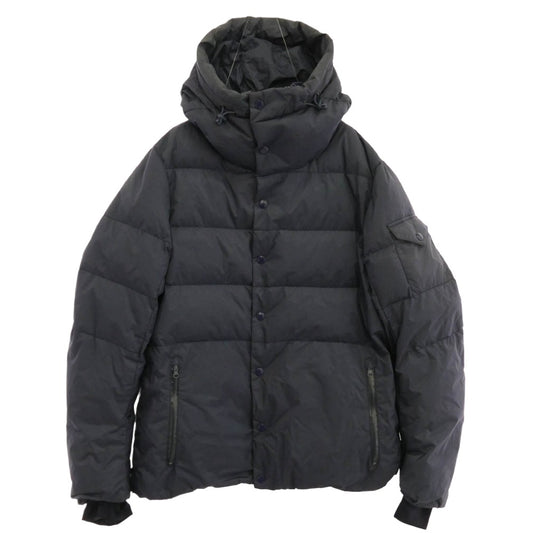 UNITED ARROWS ユナイテッドアローズ 3225-299-2000 × NANGA ナンガ × GLR Standard STD GLR ナイロン フーデッド ダウンジャケット ネイビー系 M【中古】