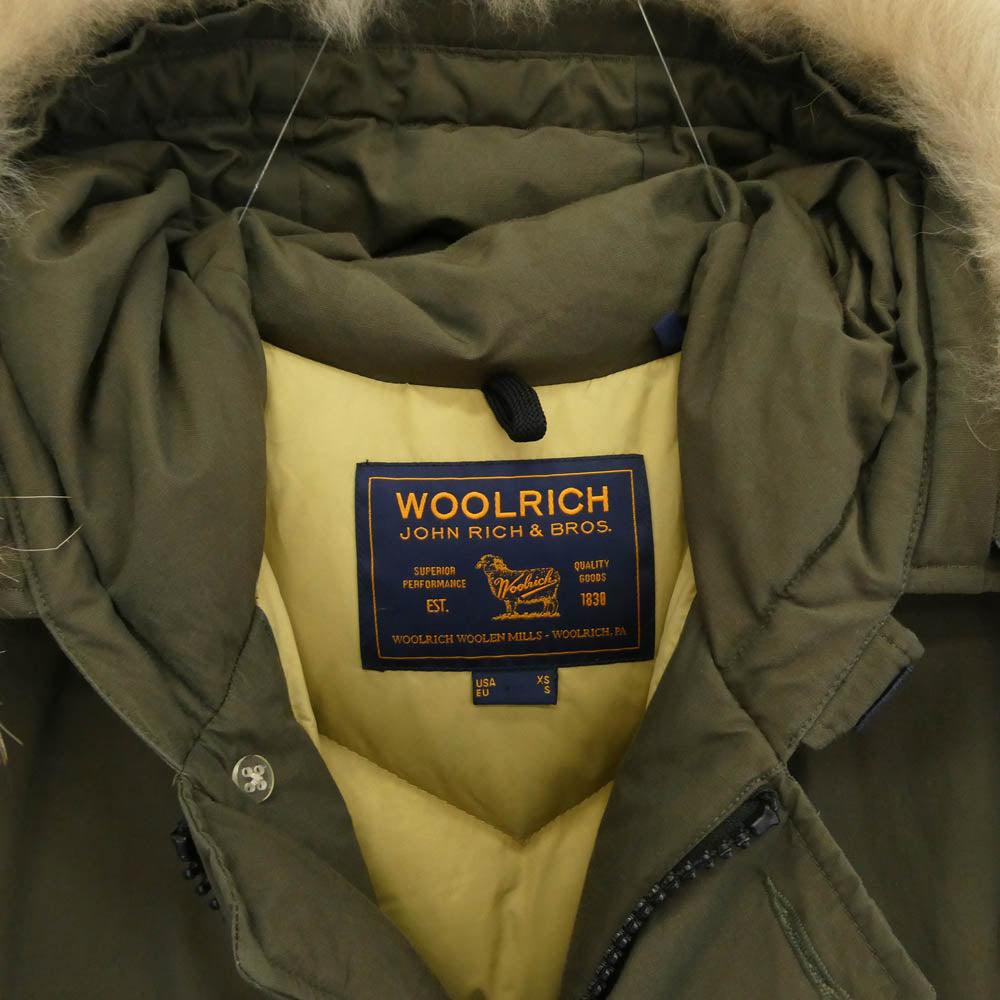 WOOLRICH ウールリッチ 1602160 ARCTIC PARKA アークテック パーカー ダウン ジャケット カーキ系 S【中古】