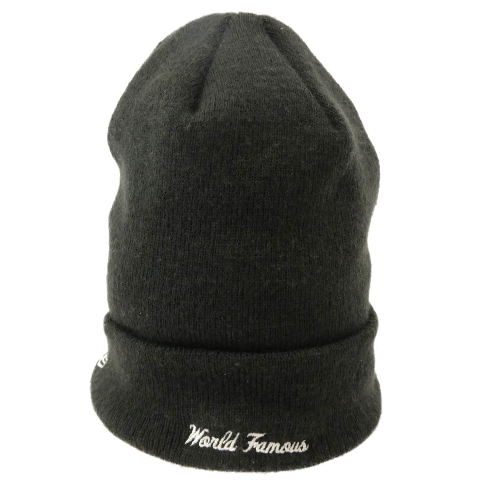 Supreme シュプリーム 19AW × New Era Bandana Box Logo Beanie バンダナ ボックスロゴ ビーニー ニット キャップ ブラック系【中古】