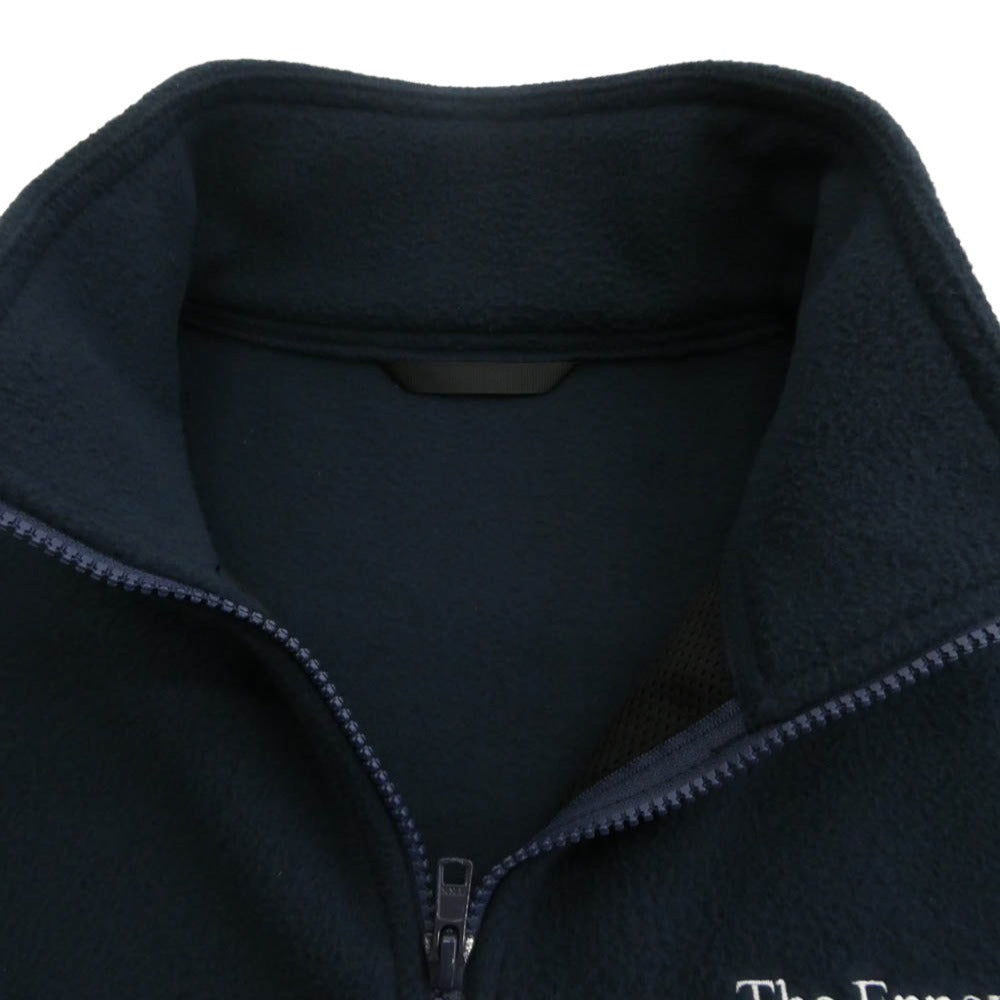 The Ennoy Professional ザ エンノイ プロフェッショナル 25AW AW25BRENJK02LP PROFESSIONAL ロゴ刺繍 ジップ フリース ジャケット ネイビー系 L【中古】