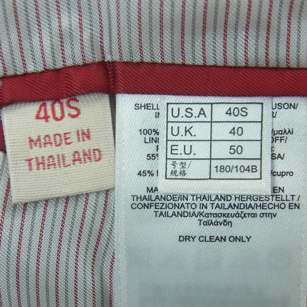 Brooks Brothers ブルックスブラザーズ red fleece レッド フリース ストライプ 2B テーラード ジャケット グレー系 40 40S【中古】