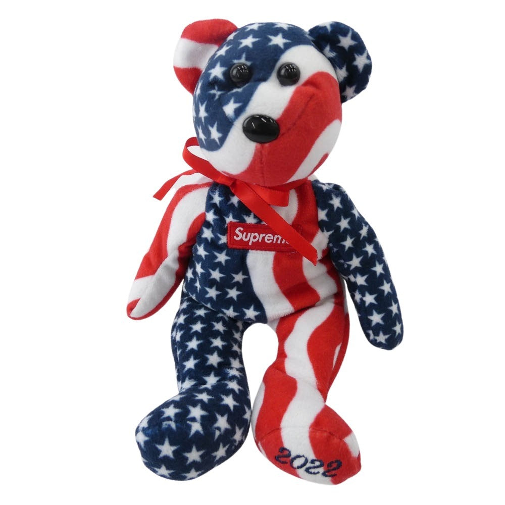 Supreme シュプリーム 22aw × ty ‘Beanie Baby’ ビーニーベイビー ぬいぐるみ テディベア レッド系 ネイビー系 ホワイト系【中古】