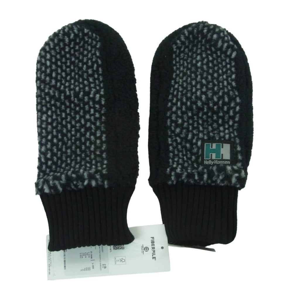 DESCENDANT ディセンダント 24aw HA92452DC HELLY HANSEN ヘリーハンセン MTTN MITTEN FIBERPILE HH x DCDT ミトン グローブ 手袋 ブラック系 L【美品】【中古】