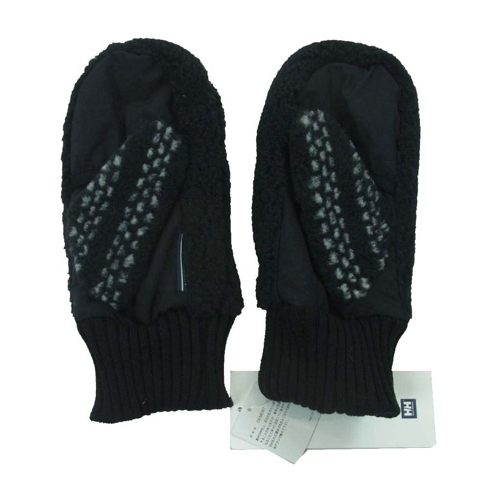 DESCENDANT ディセンダント 24aw HA92452DC HELLY HANSEN ヘリーハンセン MTTN MITTEN FIBERPILE HH x DCDT ミトン グローブ 手袋 ブラック系 L【美品】【中古】