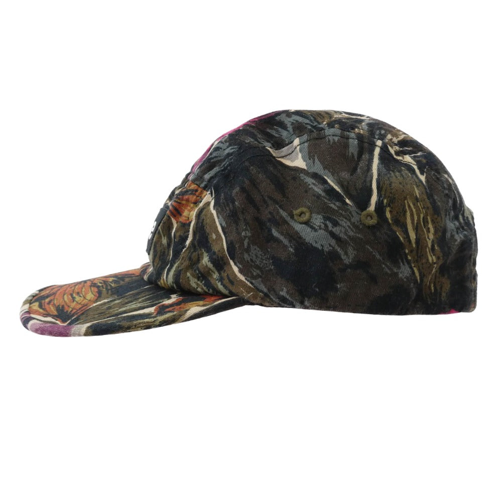 Supreme シュプリーム 17aw Painted Floral Camp Cap Olive フローラル キャンプ キャップ ブラック系 マルチカラー系【中古】