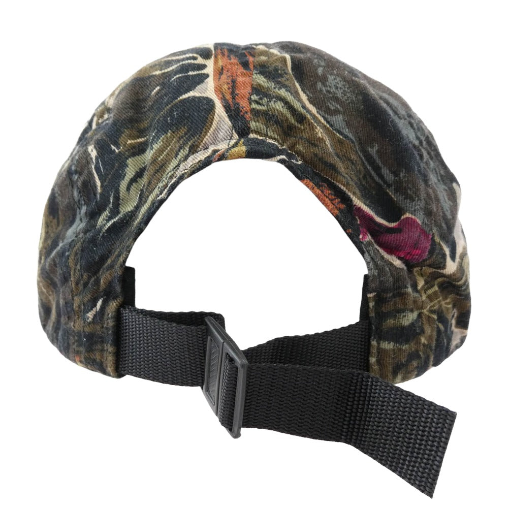 Supreme シュプリーム 17aw Painted Floral Camp Cap Olive フローラル キャンプ キャップ ブラック系 マルチカラー系【中古】