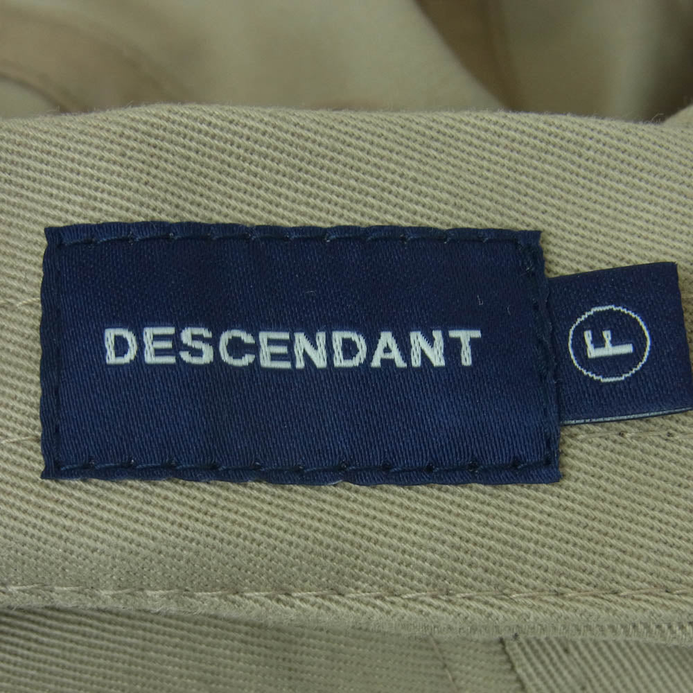DESCENDANT ディセンダント THINC PROJECT CACHALOT CAP 3 キャップ 日本製 ベージュ系 F【中古】