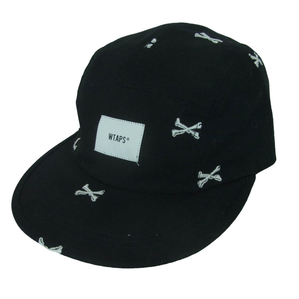 WTAPS ダブルタップス 22ss 221HCDT-HT02 CAP クロスボーン ロゴ キャップ 帽子 日本製 ブラック系 00【中古】