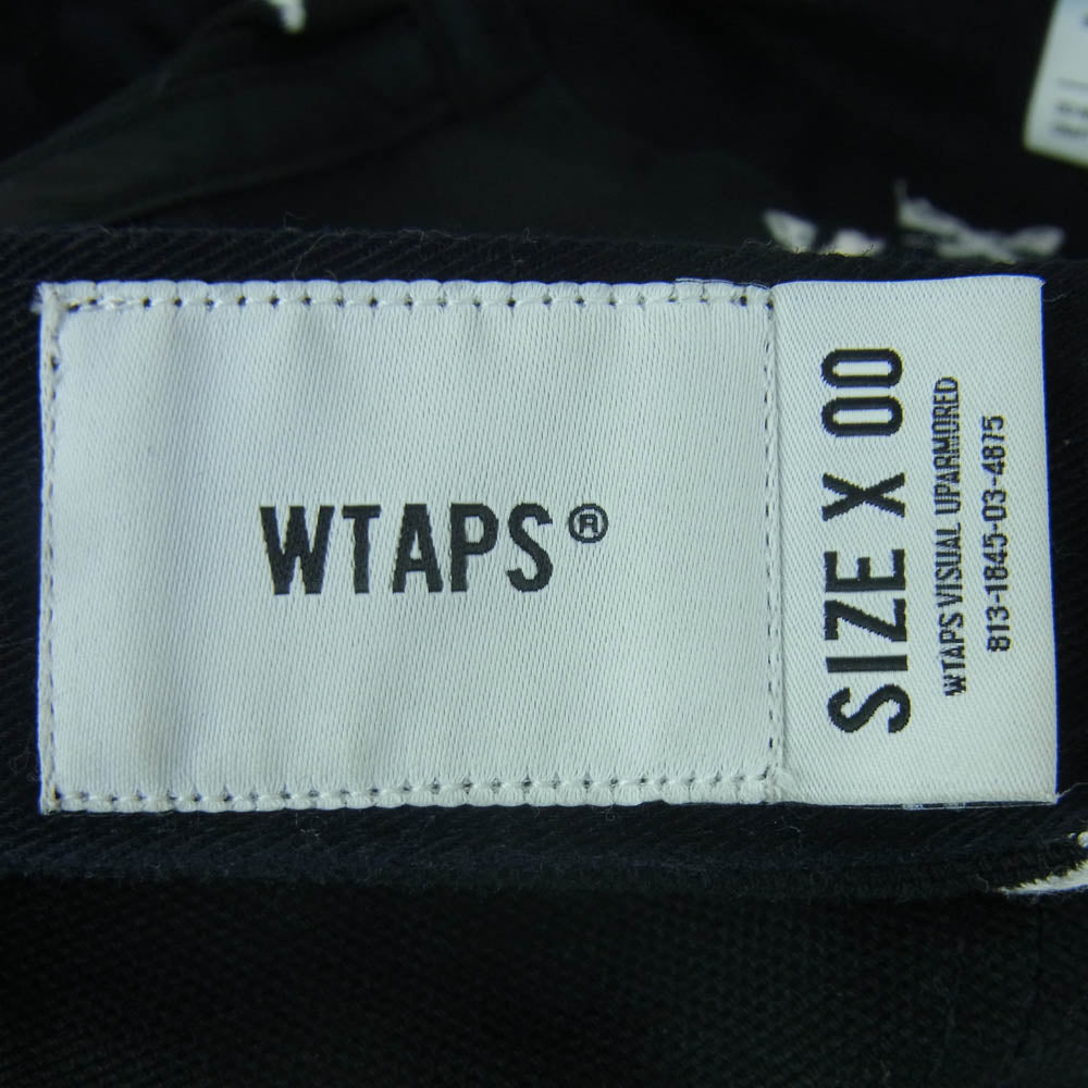WTAPS ダブルタップス 22ss 221HCDT-HT02 CAP クロスボーン ロゴ キャップ 帽子 日本製 ブラック系 00【中古】