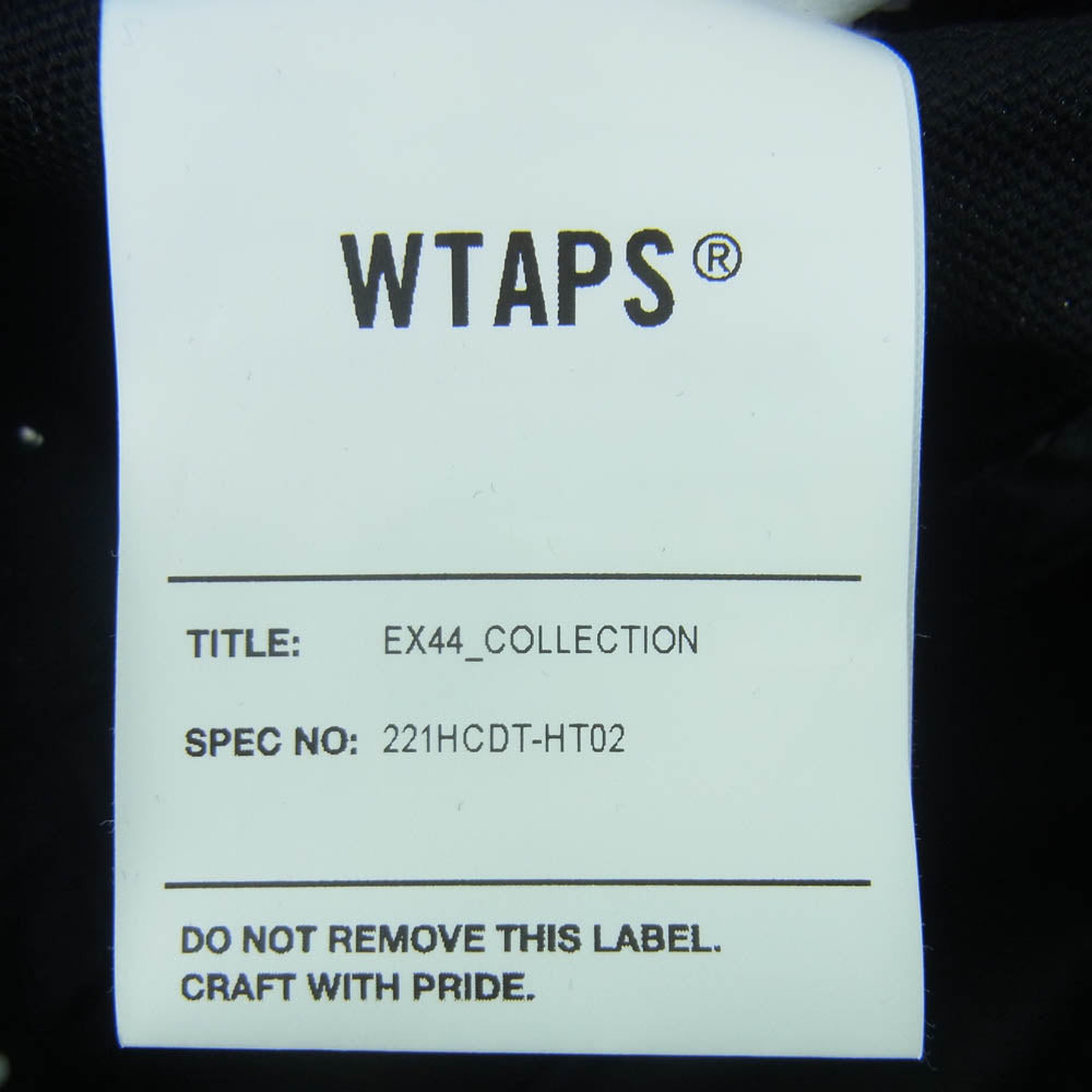 WTAPS ダブルタップス 22ss 221HCDT-HT02 CAP クロスボーン ロゴ キャップ 帽子 日本製 ブラック系 00【中古】