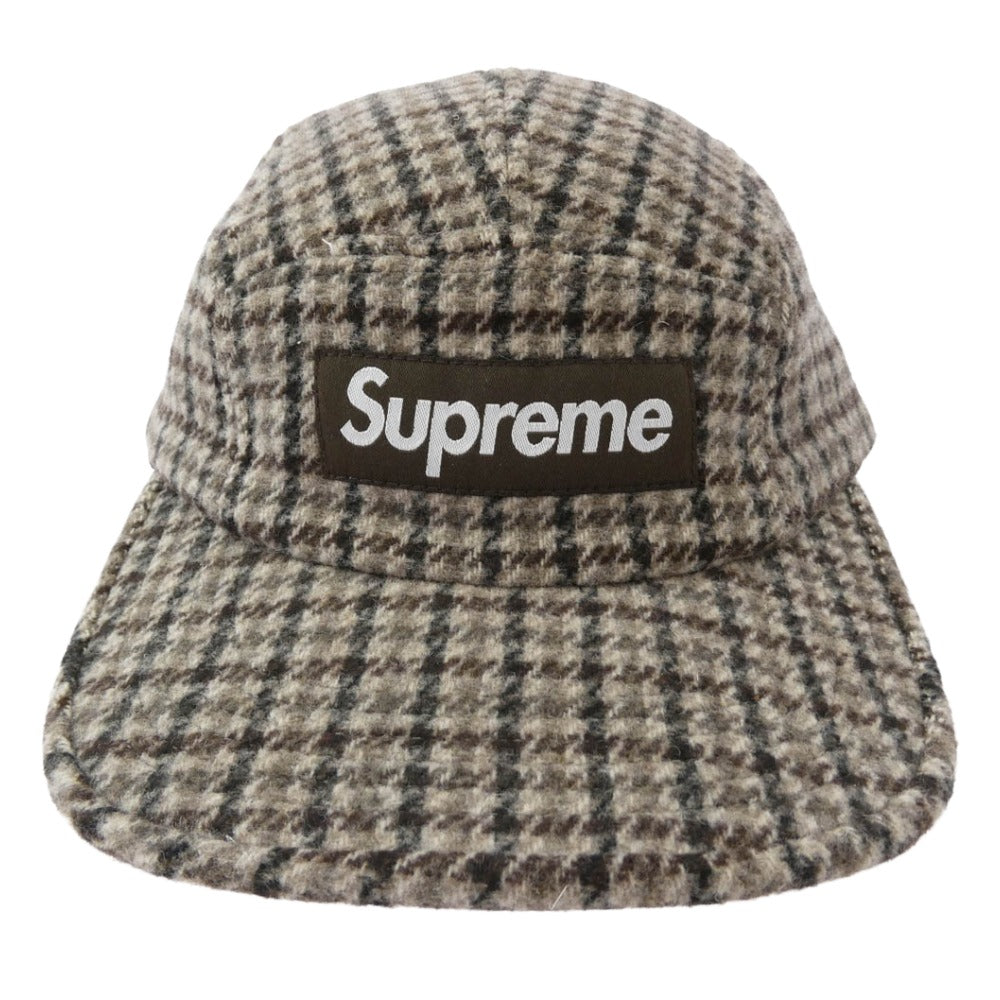 Supreme シュプリーム 23AW Houndstooth Wool Camp Cap ハウンド