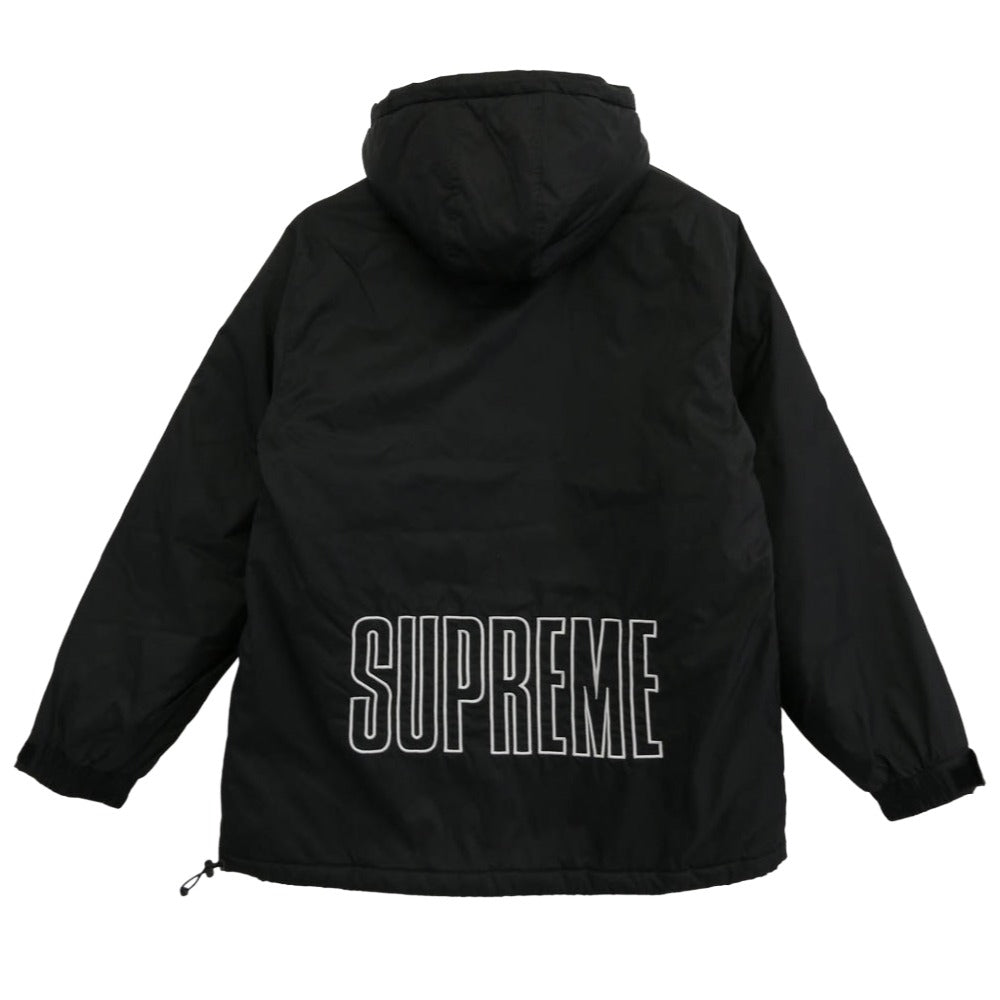 Supreme シュプリーム 18SS ×Champion Pullover Parka チャンピオン プルオーバー ナイロン パーカー ジャケット ブラック系 M【中古】