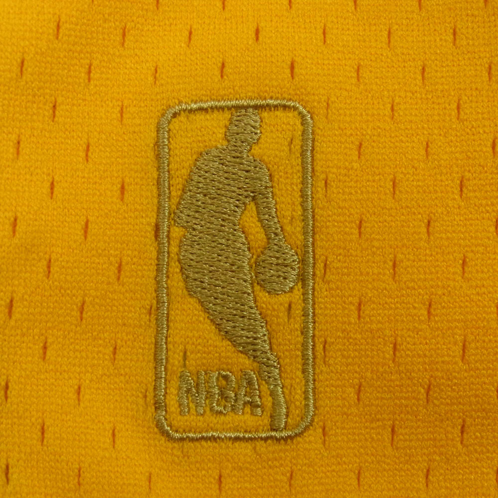 MITCHEL&NESS ミッチェル＆ネス 1996～97 Los Angeles Lakers SWINGMAN SHORT ロサンゼルスレイカーズ スウィングマン ショーツ ハーフ パンツ イエロー系 パープル系 M 40【中古】