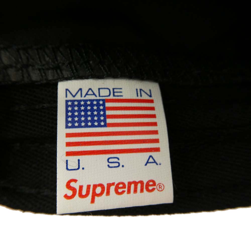 Supreme シュプリーム 20AW Inset Logo Camp Cap シリコン ボックスロゴ キャンプキャップ 帽子 ブラック系【中古】
