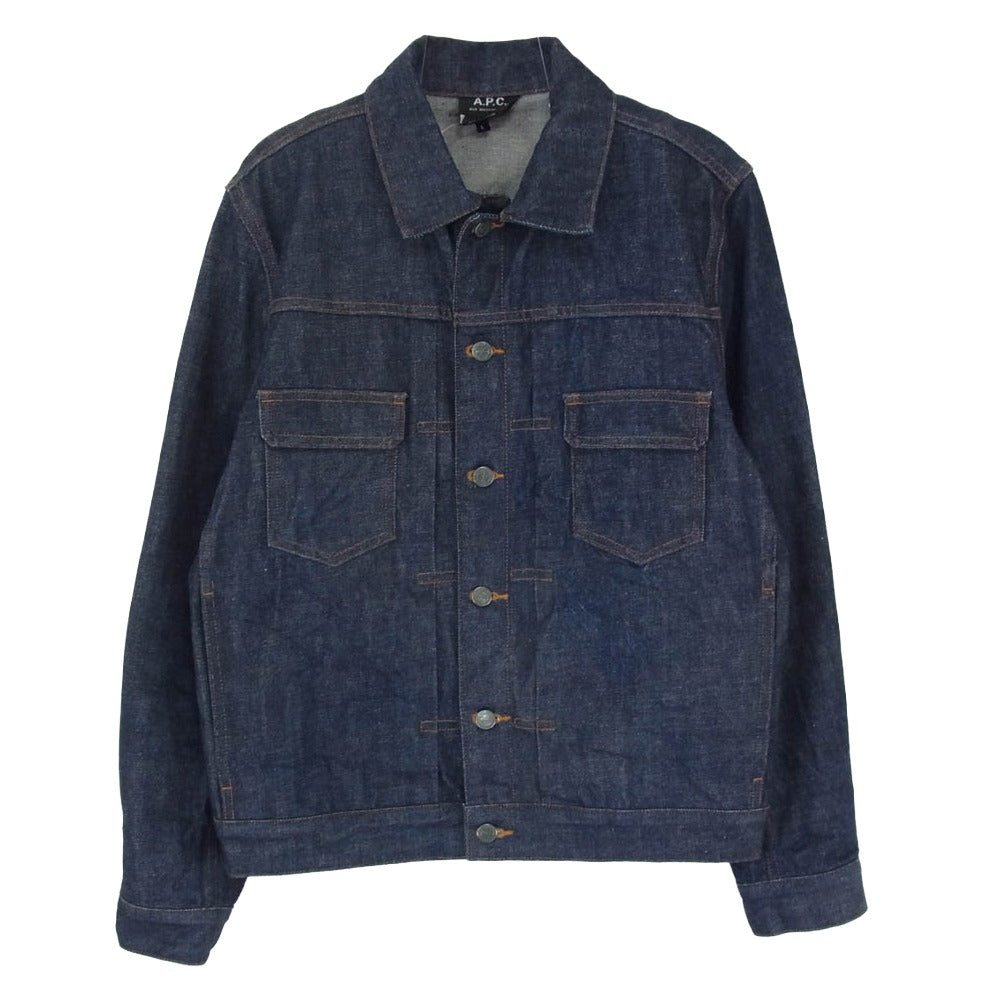A.P.C. アーペーセー 2nd Type デニム トラッカー ジャケット インディゴブルー系 L【中古】