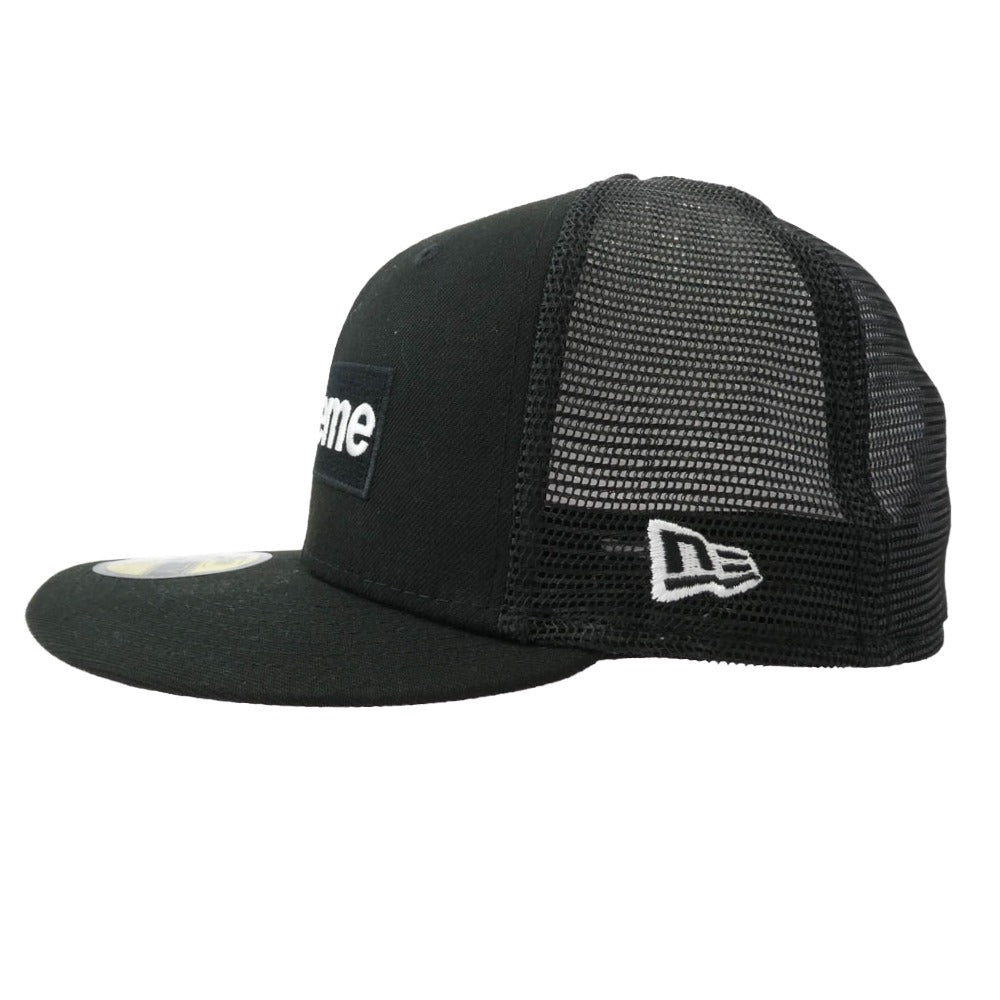 Supreme シュプリーム 23SS × NEWERA ニューエラ Box Logo Mesh Back Cap ボックスロゴ メッシュ キャップ 帽子 ブラック系【中古】
