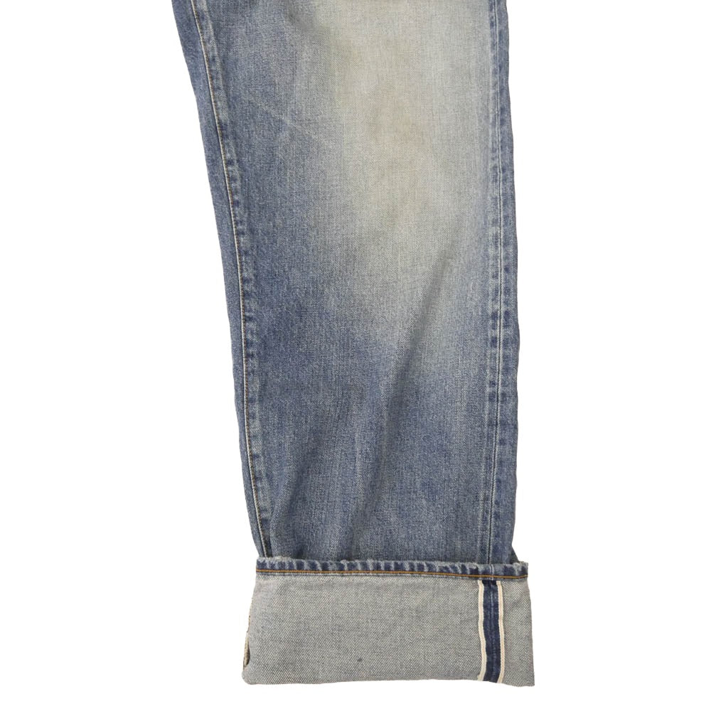 Supreme シュプリーム 24AW Distressed Loose Fit Selvedge Jean ディストレスド ユーズド加工 バギー ジーンズ デニムパンツ インディゴブルー系 34【中古】