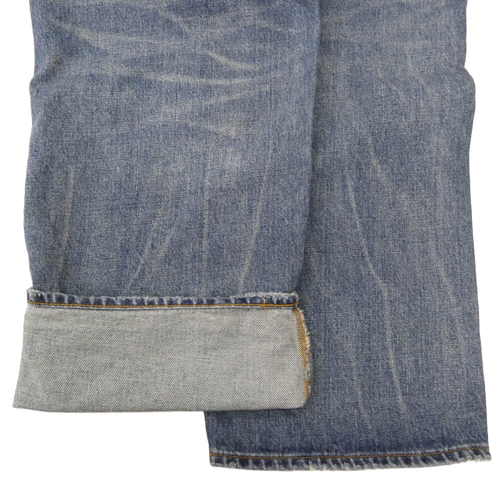 Supreme シュプリーム 24AW Distressed Loose Fit Selvedge Jean ディストレスド ユーズド加工 バギー ジーンズ デニムパンツ インディゴブルー系 34【中古】