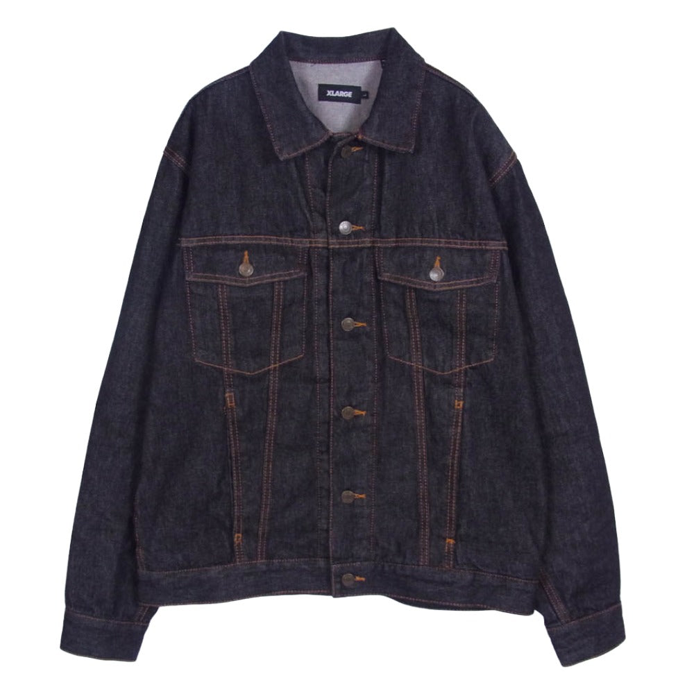 エクストララージ 22SS 101221021006 DENIM WORK JACKET デニム ワーク ジャケット ブラック系 L【中古】