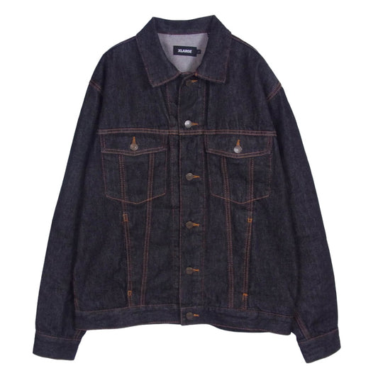 エクストララージ 22SS 101221021006 DENIM WORK JACKET デニム ワーク ジャケット ブラック系 L【中古】