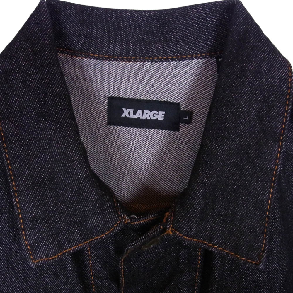 エクストララージ 22SS 101221021006 DENIM WORK JACKET デニム ワーク ジャケット ブラック系 L【中古】