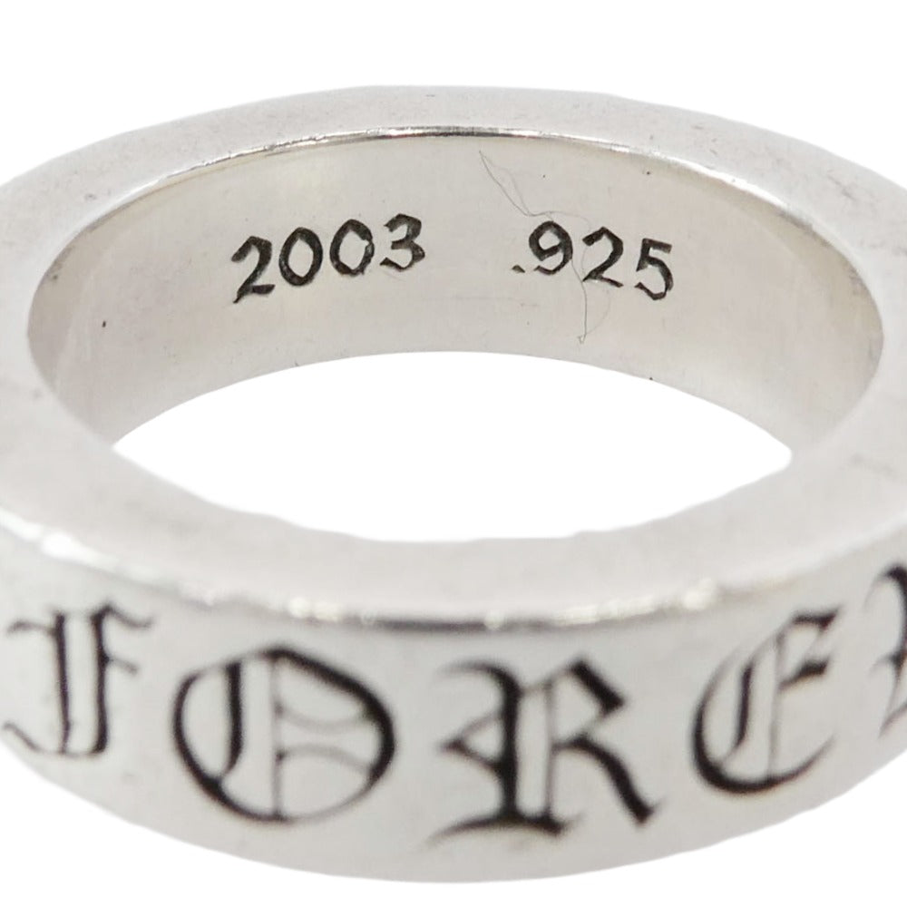 CHROME HEARTS クロムハーツ（原本無） 6mm SPACER FOREVER スペーサー フォーエバー リング シルバー系 13号【中古】