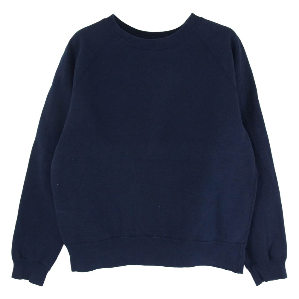 ANDFAMILYS アンドファミリー COTTON SWEAT コットン クルーネック スウェット ネイビー系 L【中古】