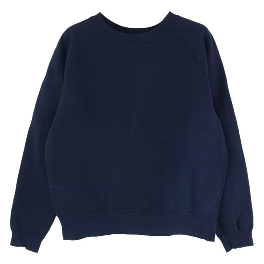 ANDFAMILYS アンドファミリー COTTON SWEAT コットン クルーネック スウェット ネイビー系 L【中古】