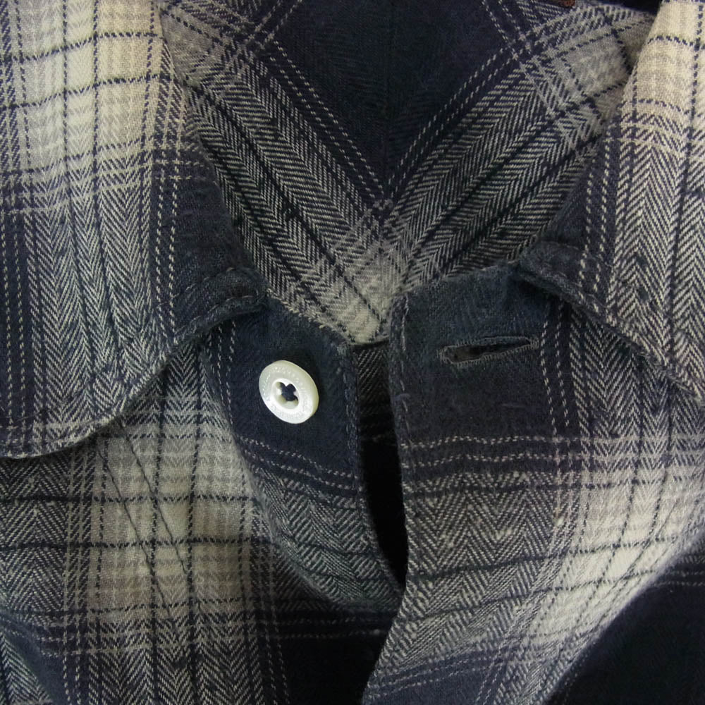 NEIGHBORHOOD ネイバーフッド 11AW 112CONH-SHM01 C-SHIRT.LS チェック 長袖 シャツ ネイビー系 S【中古】
