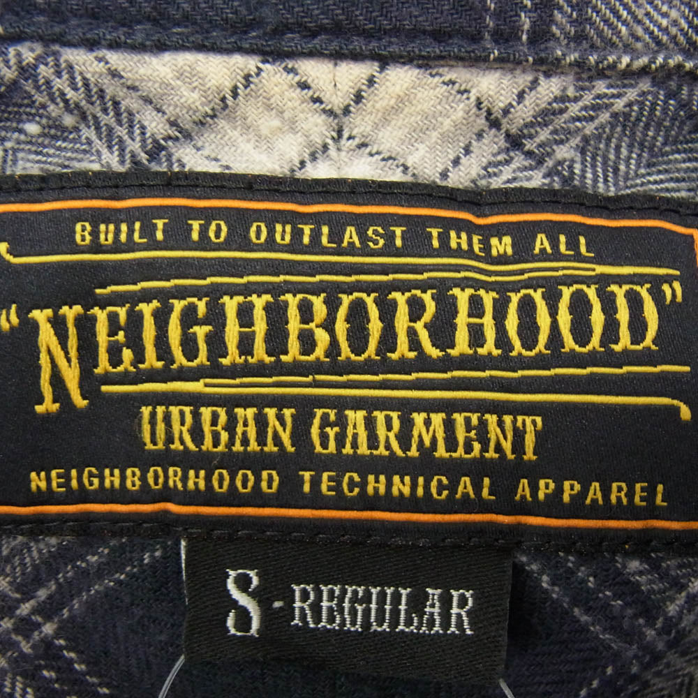 NEIGHBORHOOD ネイバーフッド 11AW 112CONH-SHM01 C-SHIRT.LS チェック 長袖 シャツ ネイビー系 S【中古】