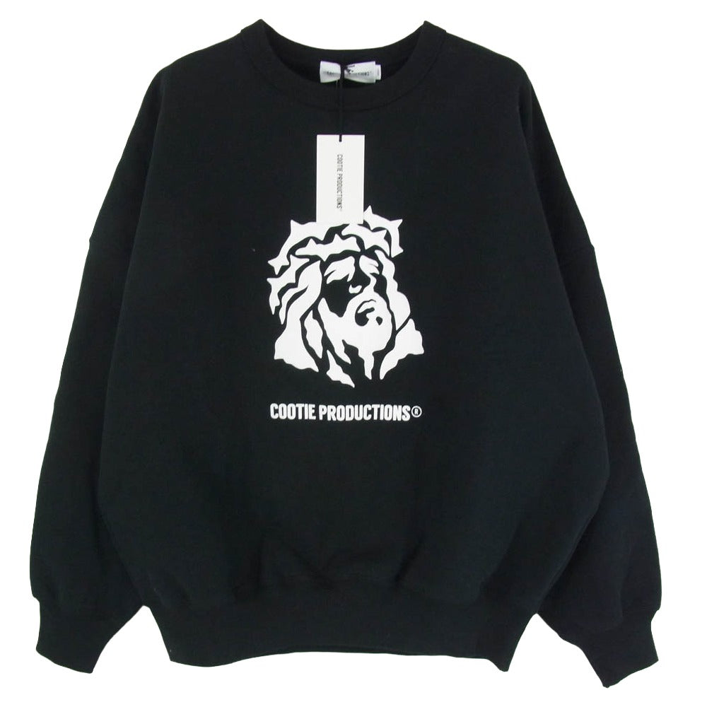 COOTIE クーティー EX-CTE-24A301 Open End Yarn Print Sweat Crew プリント クルーネック スウェット ブラック系 S【中古】