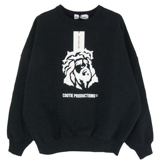 COOTIE クーティー EX-CTE-24A301 Open End Yarn Print Sweat Crew プリント クルーネック スウェット ブラック系 S【中古】