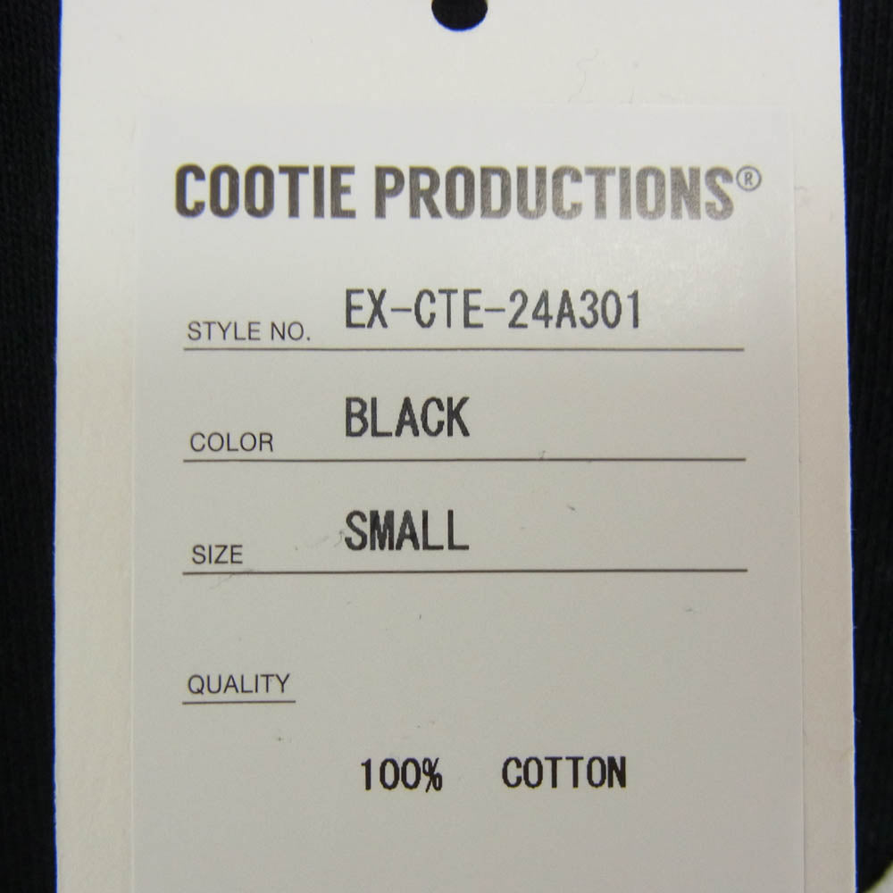 COOTIE クーティー EX-CTE-24A301 Open End Yarn Print Sweat Crew プリント クルーネック スウェット ブラック系 S【中古】