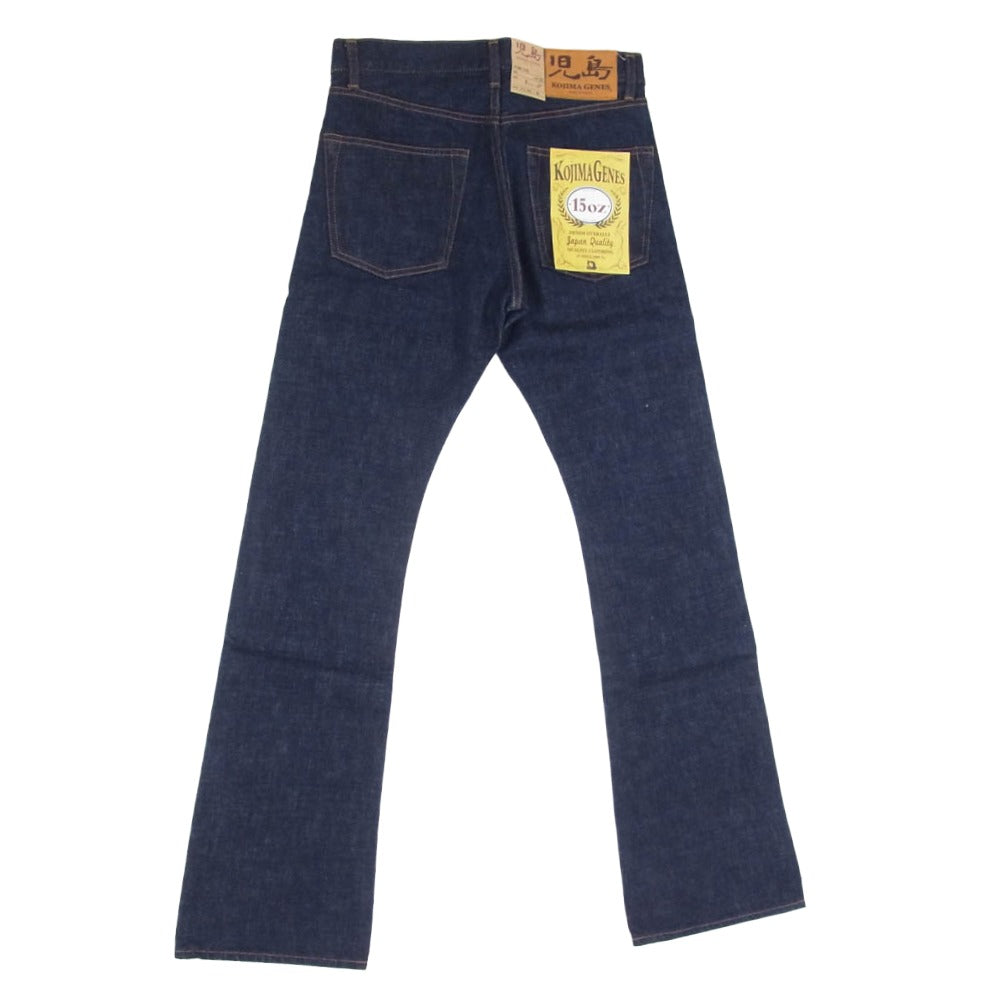 KOJIMA GENES 児島ジーンズ RNB-102B 15oz セルビッチ ブーツカット デニム パンツ インディゴブルー系 30【新古品】【未使用】【中古】