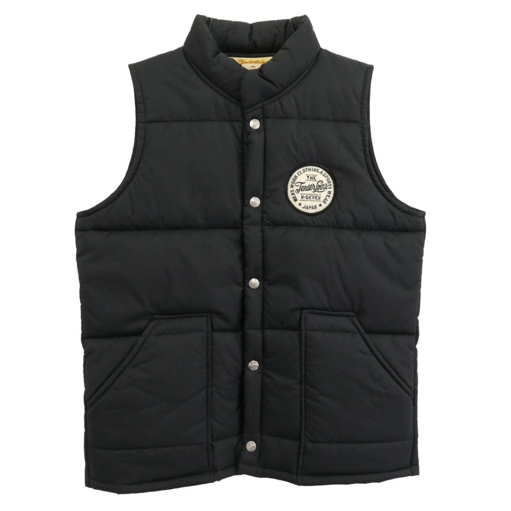 TENDERLOIN テンダーロイン T-NRA VEST ワッペン 中綿 ベスト ジャケット ブラック系 38【中古】