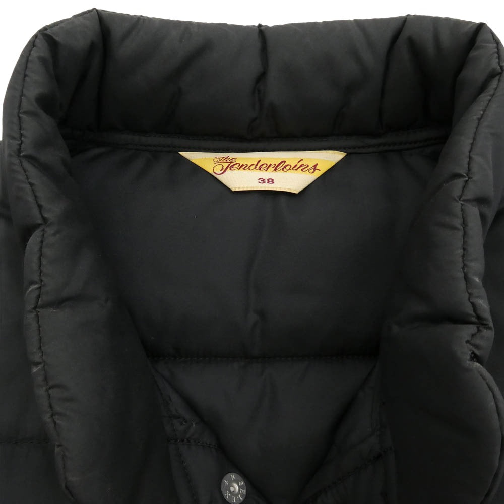 TENDERLOIN テンダーロイン T-NRA VEST ワッペン 中綿 ベスト ジャケット ブラック系 38【中古】