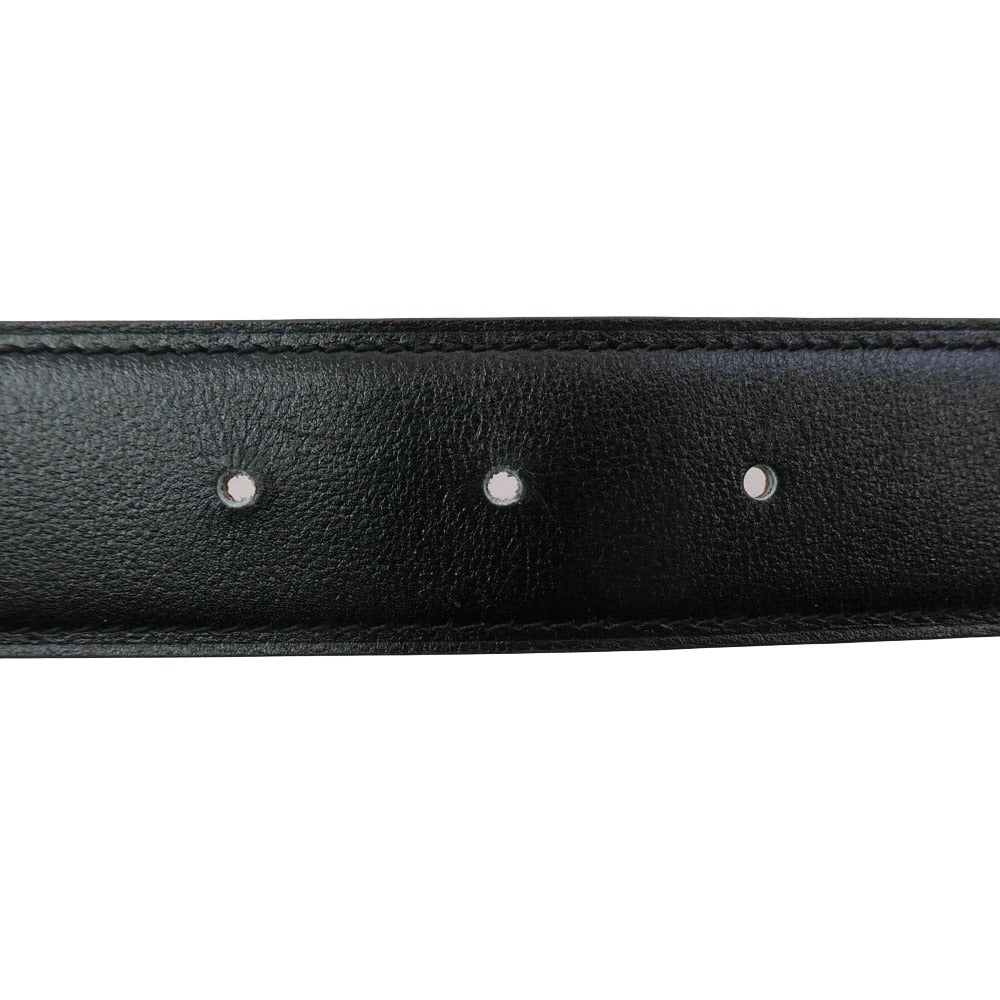 HERMES エルメス Hバックル コンスタンス リバーシブル ベルト U 刻印 ブラック系 80【極上美品】【中古】