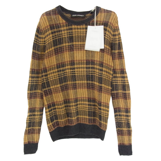 アワーレガシー 24SS M2243FRG FORMAL ROUNDNECK フォーマル ラウンドネック ニット セーター イエロー系 46【極上美品】【中古】