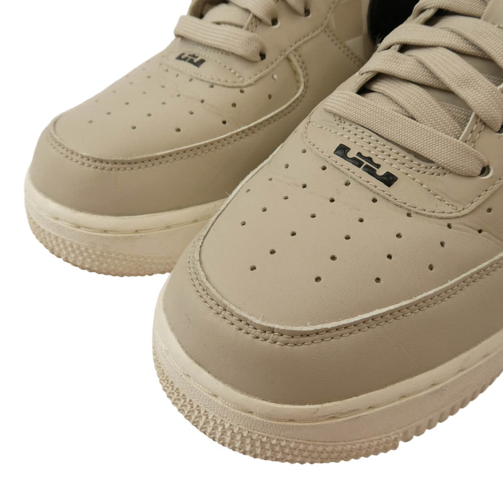 NIKE ナイキ DC8877-200 × LeBron James レブロン・ジェームズ Air Force 1 Low Strive For Greatness エアフォース1 ロー ストライブ フォー グレートネス ローカット スニーカー ホワイト系 27cm【中古】