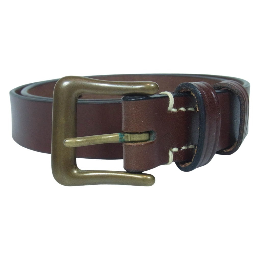 WAREHOUSE ウエアハウス レザー ベルト ブラウン系 30【中古】