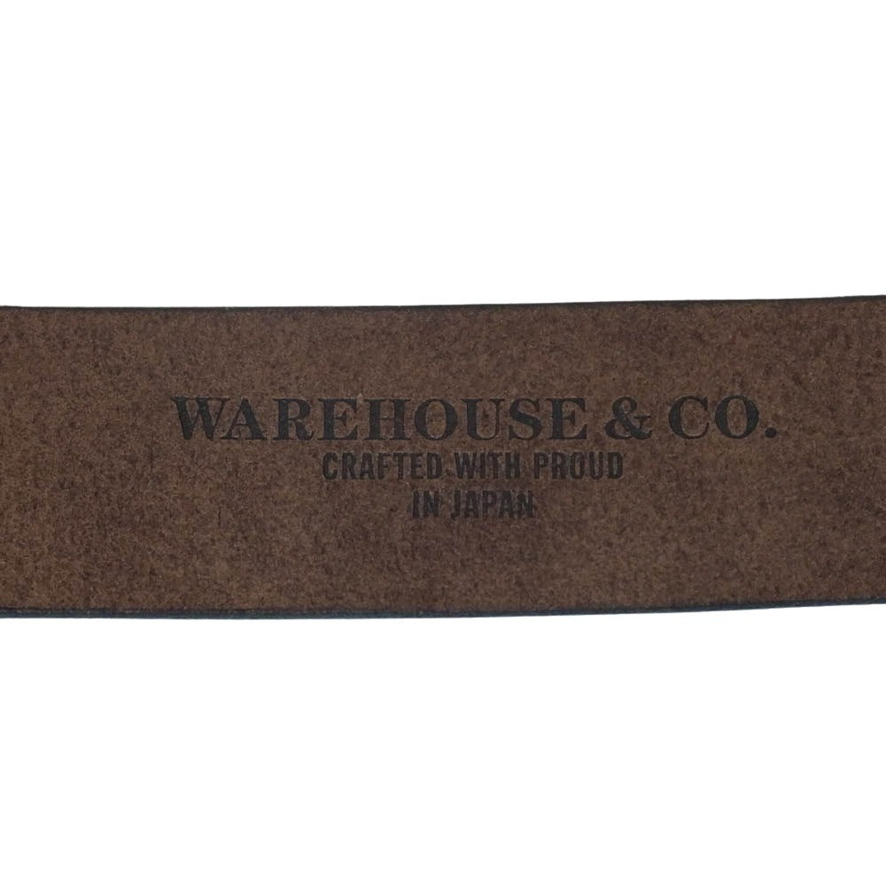 WAREHOUSE ウエアハウス レザー ベルト ブラウン系 30【中古