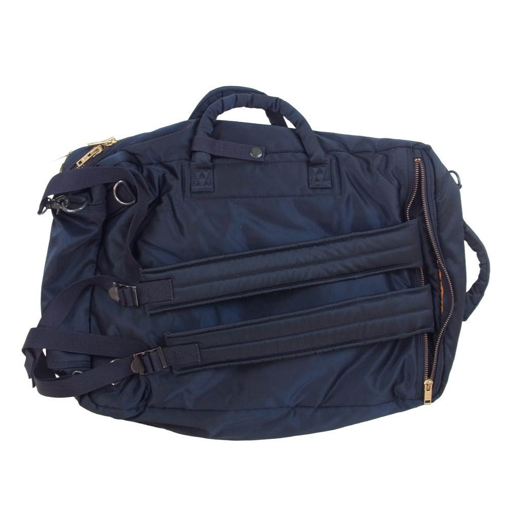 PORTER ポーター TANKER 3WAY DOCUMENT BAG ブリーフケース リュック ネイビー系【中古】