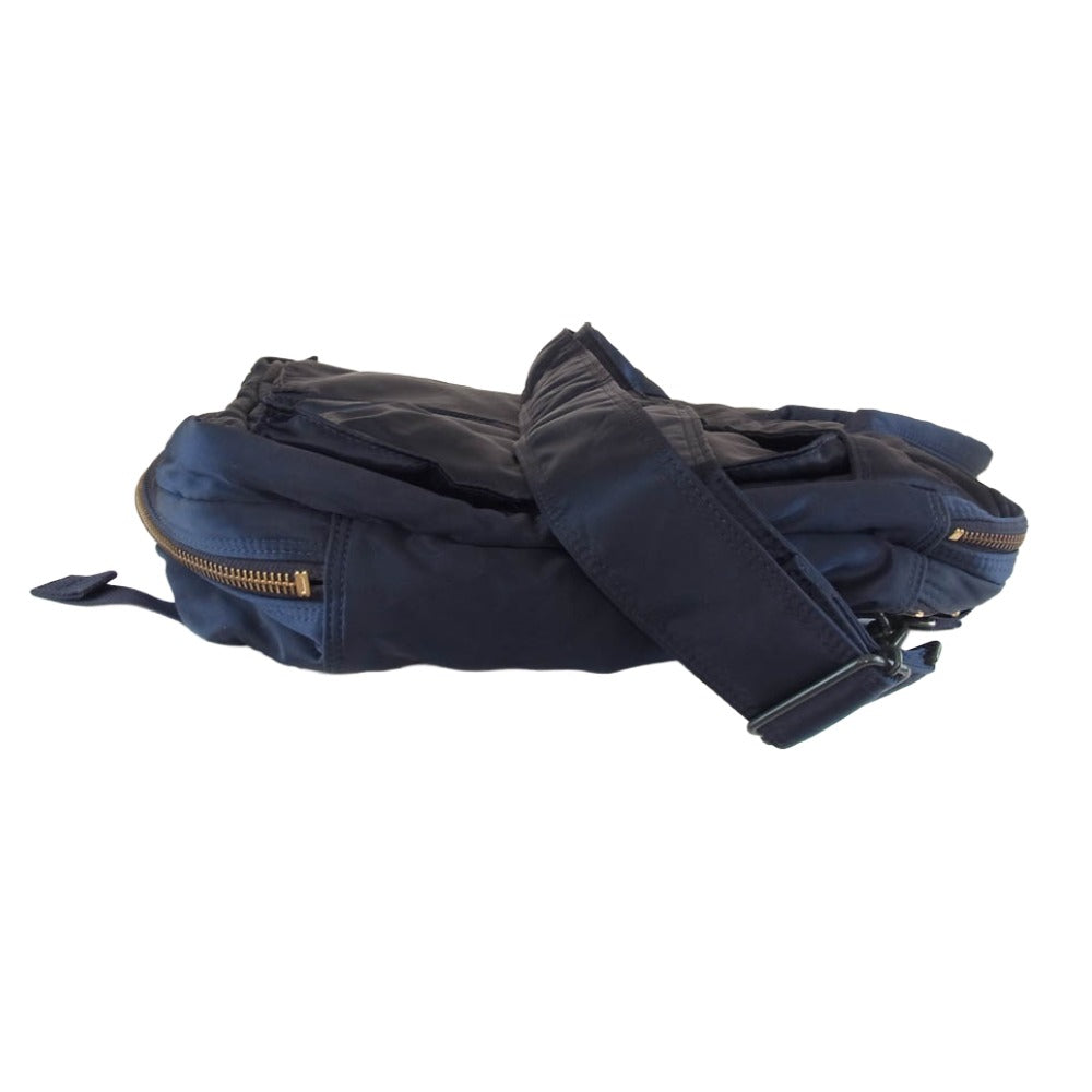 PORTER ポーター TANKER 3WAY DOCUMENT BAG ブリーフケース リュック ネイビー系【中古】