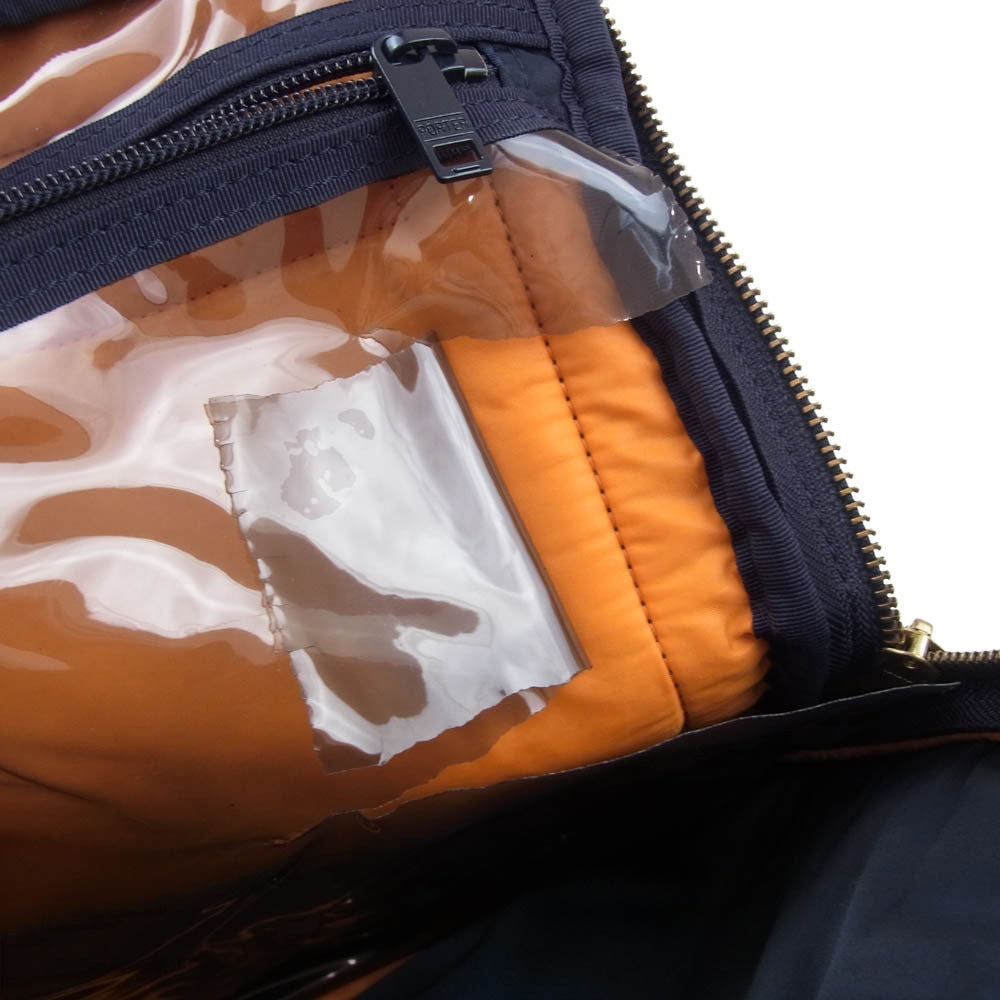 PORTER ポーター TANKER 3WAY DOCUMENT BAG ブリーフケース リュック ネイビー系【中古】