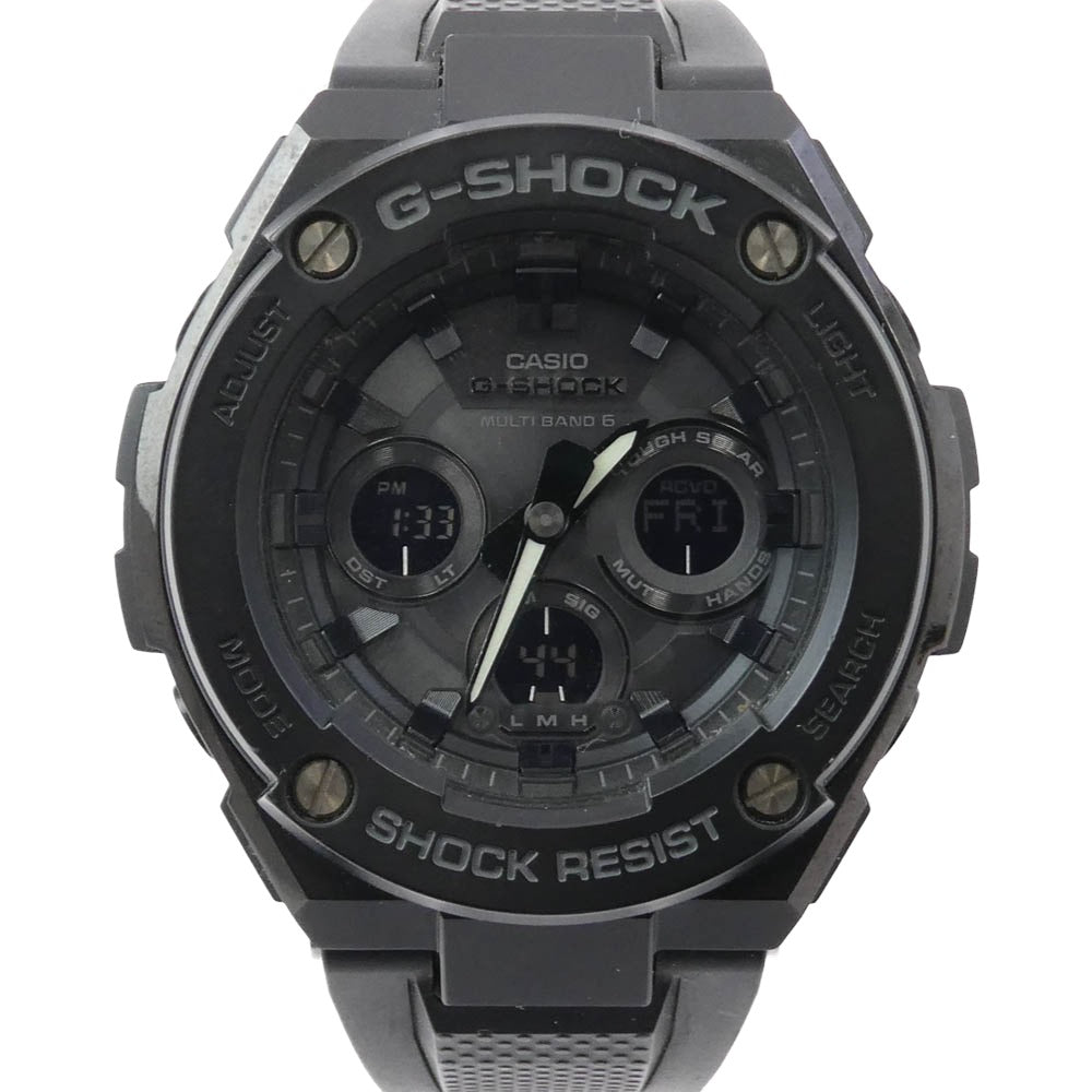 G-SHOCK ジーショック GST-W300G-1A1JF G-STEEL Mid Size Series Gスチール ミドルサイズ ソーラー アナデジ 腕時計 ブラック系【中古】