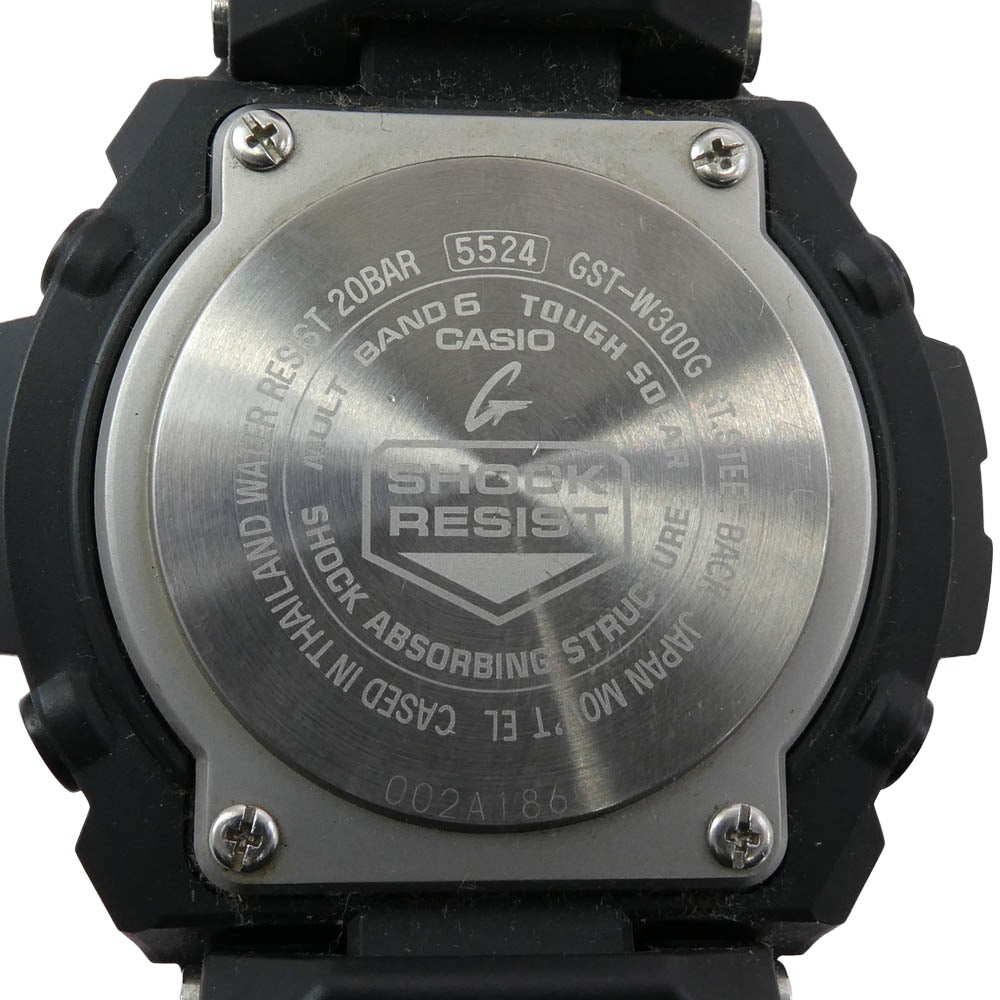 G-SHOCK ジーショック GST-W300G-1A1JF G-STEEL Mid Size Series Gスチール ミドルサイズ ソーラー アナデジ 腕時計 ブラック系【中古】