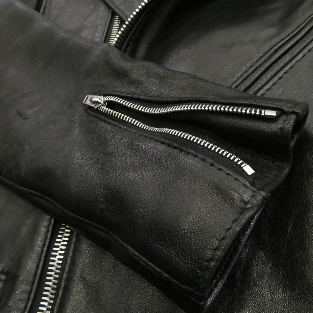 Lewis Leathers ルイスレザー CYCLONE サイクロン シープスキン ダブルライダース レザー ジャケット ブラック系 36【中古】