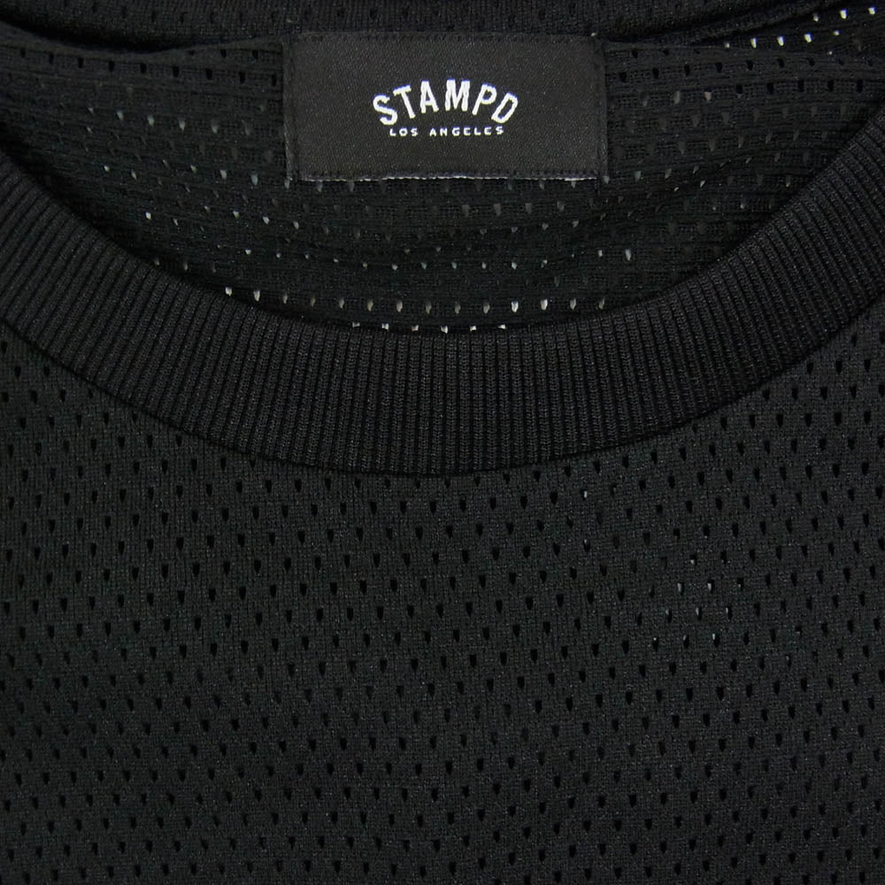 STAMPD スタンプド メッシュ ポリエステル ロゴ 半袖 Tシャツ ブラック系 M【中古】