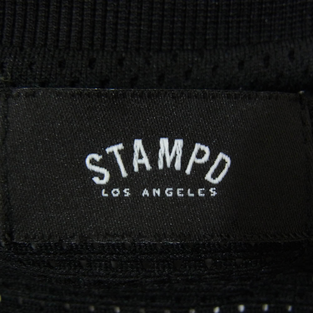 STAMPD スタンプド メッシュ ポリエステル ロゴ 半袖 Tシャツ ブラック系 M【中古】
